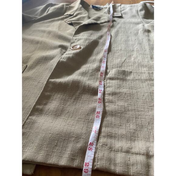 Joanna Petite| Women's vintage beige collared jacket blazer - Picture 14 of 16
